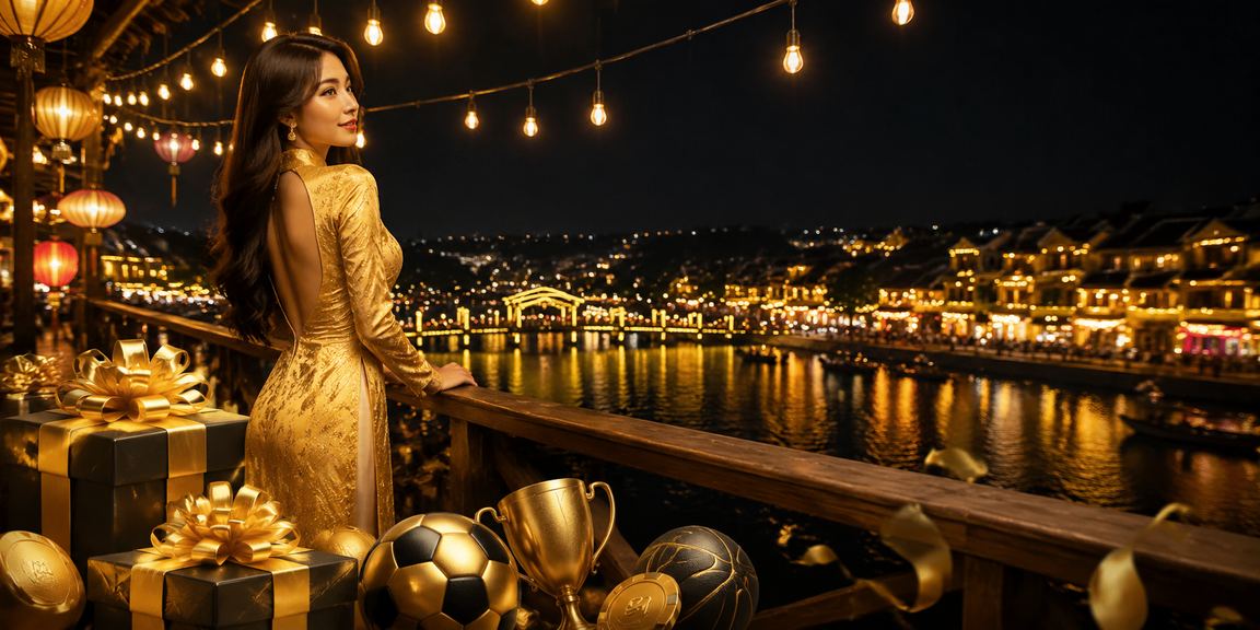 Người xem cá cược thể thao tại Hội An với trang phục truyền thống